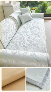 Zomer Europese minimalistische antislip bankhoes jacquard textuur kussen voor woonkamer.