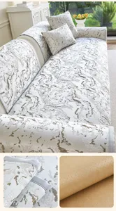 Zomer Europese minimalistische antislip bankhoes jacquard textuur thuis woonkamer beschermend kussen