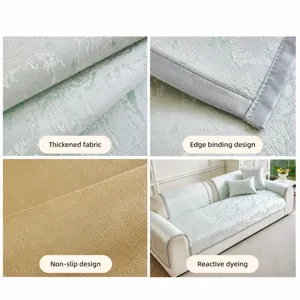 Zomer Europese minimalistische antislip bankhoes met jacquard textuur voor thuis