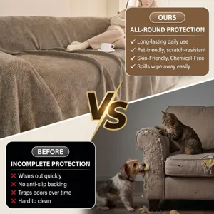 Chenille Herringbone Sofa Cover Fringe Solid Color Sofa Towel Water Resistant Furniture Protector For Pets Living Room Decorative Blanket