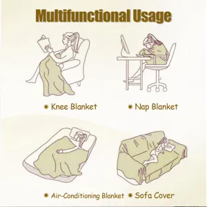 Manta multifuncional y funda de sofá para una vida acogedora y decoración del hogar.