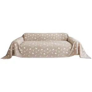 Triple gauze jacquard sofa cover throw blanket for all seasons home use machine washable