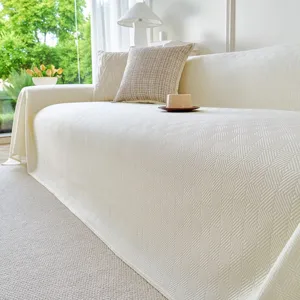 Eisseide Kühlender Sofaüberwurf Jacquard Diamantmuster Rutschfeste Waschbare Sofahülle Für Wohnzimmer Heimmöbel Dekor