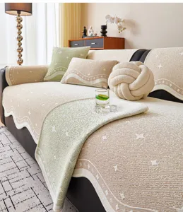 Ice silk sofa cushion summer cool mat anti-slip slipcover for living room home decor