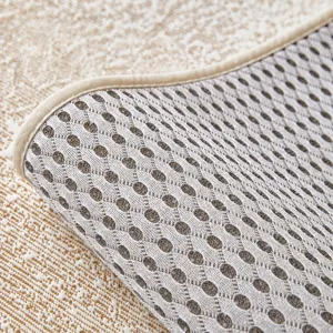 Cooling ice silk sofa cushion mat breathable honeycomb non-slip summer home cover supply