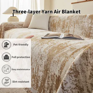 Chenille bankdeken en bankhoes voor woonkamer, comfortabele en duurzame meubelbeschermer.