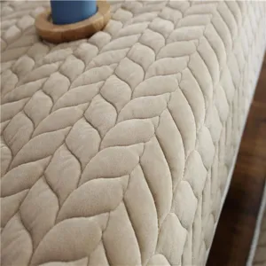Dicker Pluesch Sofabezug Winter warmer Couchbezug weiche Textur Heimtextil Detailaufnahme