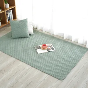 Modern minimalist solid color quilted sofa cushion cover soft fabric anti slip mat for home decor