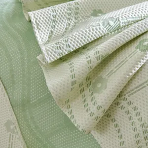 Sommer kühlende Sofamatte Eisseide Sofabezug atmungsaktiv Blumen Jacquard waschbar
