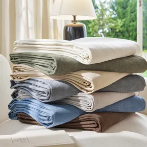 Doux plaid de canape en chenille style nordique respirant et protecteur de meuble