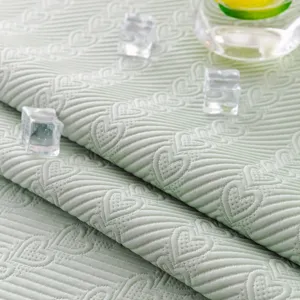 Ice silk sofa cushion cover knitted breathable summer cool anti slip heart pattern main view