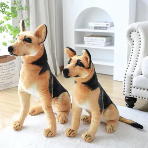 German Shepherd plush toy stuffed dog realistic puppy animal doll soft home decor gift