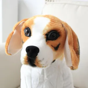 Realistic Beagle plush toy cute stuffed dog doll puppy animal soft toy for kids gift