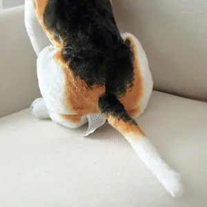 Stuffed beagle dog plush toy cute puppy animal doll soft doll for kids gift home decor