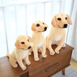 Χαριτωμένο Golden Retriever λούτρινο παιχνίδι προσομοίωση κουτάβι ζωάκι μαλακό μαξιλάρι