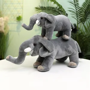 Simulation Elefant Plüschtier Kuscheltier Puppe Weich Süß Elefant Begleiter Puppe Geburtstagsgeschenk Für Kinder Jungen