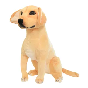 Χαριτωμένο λούτρινο παιχνίδι golden retriever, μαλακός σκύλος ύπνου για μαξιλάρι κύρια.