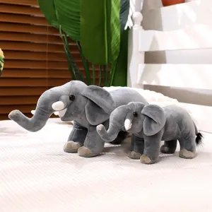Niedliches Elefanten Plueschtiere Set, weiche Stofftiere Puppen fuer Kindergeschenk.