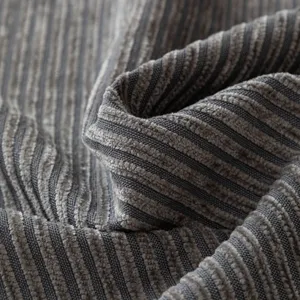 Chenille striped sofa cushion fabric material modern simple soft anti-slip home textile main view