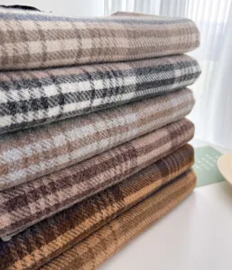 Bufanda de cuadros cálida de invierno para mujer y hombre, diseño clásico, chal largo grueso.