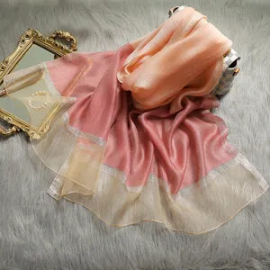 Elegante bufala degradada para mujer, ligera y transpirable, protección solar de moda.