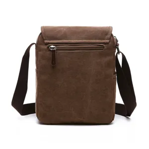 Men's Canvas Crossbody Bag Vintage Casual Shoulder Messenger Bag Retro Travel Business Bag For Men
