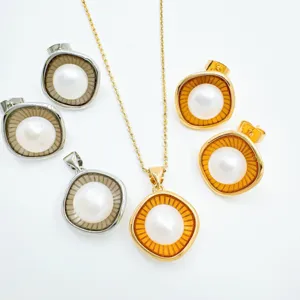 Geometrisches Sonnenstrahl Muster DIY Schmuckzubehör Kupfer Vergoldeter Anhänger Ohne Kette Ohrstecker Perle Charm