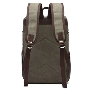 Große Kapazität Segeltuch Casual Rucksack Herren Outdoor Sport Schultasche Reise Daypack Urban Minimalistisch Büchertasche