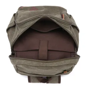 Vintage Canvas Freizeit Rucksack für Herren, großes Kapazität Outdoor Sport Schultasche.