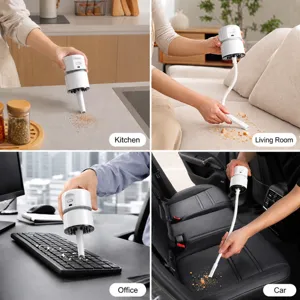 Portable wireless desktop vacuum cleaner mini handheld cleaner for home office car keyboard.