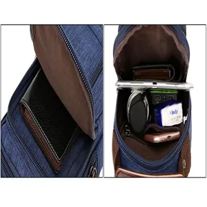 Close up view of the internal multi compartment storage capacity showing organized daily items.