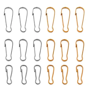 304 Stainless Steel Gourd Buckle DIY Jewelry Findings Metal Hook Outdoor Connector Clasp Gold Silver Accessories For Keychain