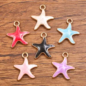 Stella Marina Ciondoli in Lega Smalto Animale Marino Pendenti per Creazione Gioielli Fai da Te Collana Braccialetto Accessori