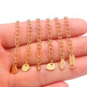 Stainless steel extension chains jewelry DIY components 5cm tail chain necklace findings