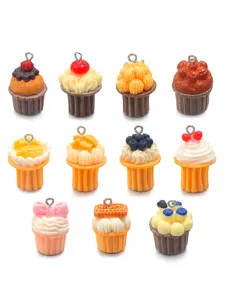 Miniature résine gâteau charms pendentif DIY accessoires pour collier bracelet joaillerie