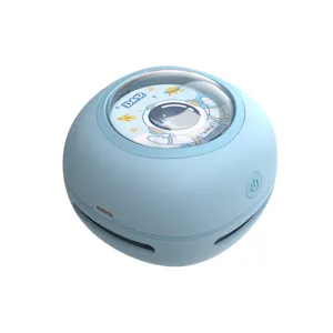Mini portable desktop vacuum cleaner, cute astronaut design handheld cleaner for home office.