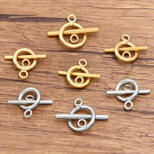 Stainless steel OT clasps toggle clasps for DIY jewelry making necklaces bracelets gold silver