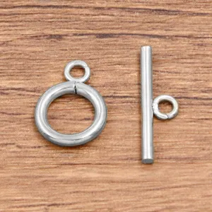 Stainless steel round OT clasp for DIY handmade necklace bracelet jewelry making accessories