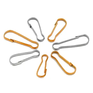 304 Stainless Steel Gourd Snap Hooks DIY Jewelry Findings Metal Outdoor Buckles Gold Silver
