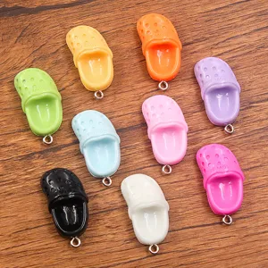 Minimalistisch Legierung Hausschuh Anhänger Bunt Mini Clog Schuh Anhänger Für DIY Schmuckherstellung Schlüsselbund Tasche Dekor