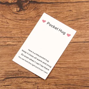 Pocket Hug token card romantic gift love keepsake present greeting card 55x84mm item
