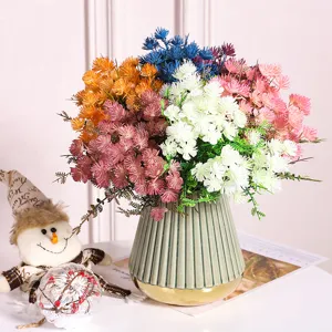 Bouquet de Fleurs en Soie Artificielles pour Décoration de Table de Mariage Maison Bureau