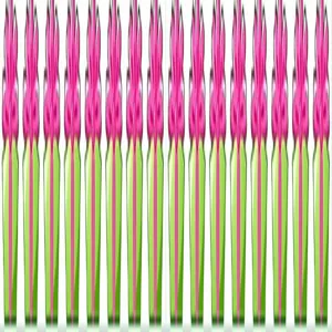 Dettaglio del gambo di giacinto artificiale con fiori rosa e steli verdi per la decorazione.