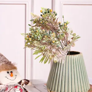 Artificial flower bouquet plastic plant home decor for living room bedroom desktop display.