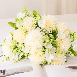 Artificial chrysanthemum bouquet ins style table decor white flowers fake flower arrangement