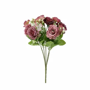Bouquet di fiori artificiali peonia ortensia decorazione casa in seta decorativa