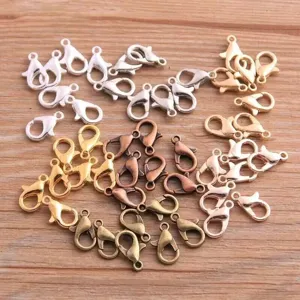 Minimalist Alloy Lobster Clasps Electroplated Metallic Jewelry Findings For DIY Necklace Bracelet Handmade Craft Making Accessories
