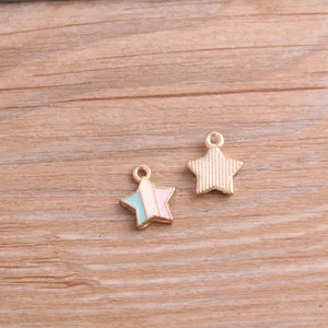 DIY legering sterhanger, KC verguld emaillesieraad, fijne sieraden maken accessoires.