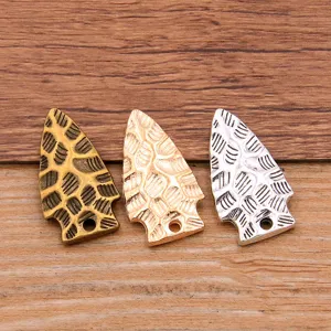 Alloy Hammered Texture Nut Pendant Arrow Charm For DIY Phone Pendant Necklace Bracelet Jewelry Making Accessories Crafts