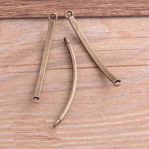 DIY antike Bronze Legierung Verbinder Charms, gebogene und gerade Metall Schmuck Fundstücke.